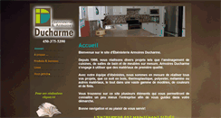 Desktop Screenshot of ebenisteriearmoiresducharme.com