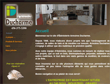 Tablet Screenshot of ebenisteriearmoiresducharme.com